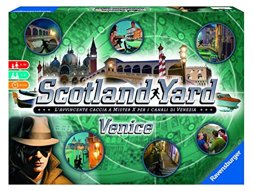 Ravensburger 26794 Scotland Yard Venezia Versión Italiana, Edición Limitada 2-6 Jugadores, Edad Recomendada 8+