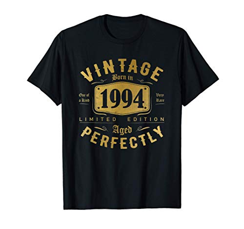 Regalo de 27 años Cumpleaños hombre mujer Vintage 1994 Camiseta