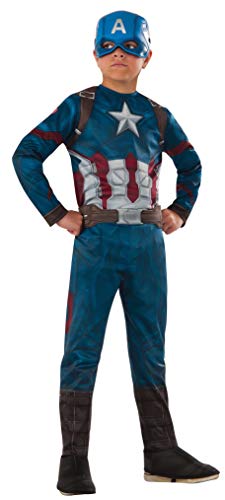 Rubies - Capitán América Classic Civil War, Disfraz para niños, talla L (8 - 10 años)