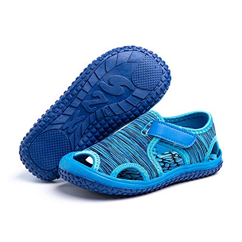 Sandalias Niño Niña Verano Sandalias Deportivas Playa Zapatillas Antideslizante Senderismo Piscina Rosa Púrpura Azul Gris Verde EU 21-31 Azul1 27