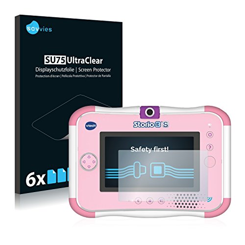 savvies Protector Pantalla Compatible con Vtech Storio 3 S (6 Unidades) Pelicula Ultra Transparente savvies Protector Pantalla Compatible con Vtech Storio 3 S (6 Unidades) Pelicula Ultra Transparente