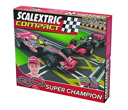 Scalextric Compact- Circuito Compact Super Champion (Fabrica de Juguetes C10124S500)