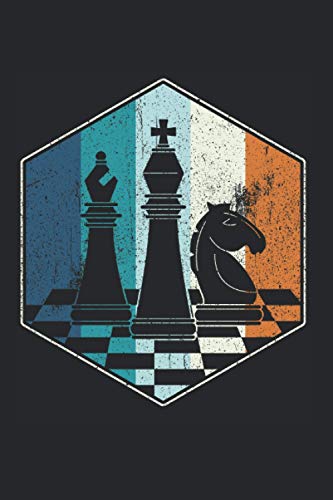 Schach Geschenk Schachspieler Schachfigur Schachmatt Chess: 6x9 Notizbuch