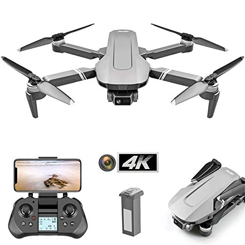 SmallYin Dron Ultraligero PortáTil con CáMara Gran Angular, Uso Duradero de La Bolsa de Almacenamiento de Drones con Motor Sin Escobillas 4K de CardáN de Dos Ejes 4Drc F4 Plegable Plegable