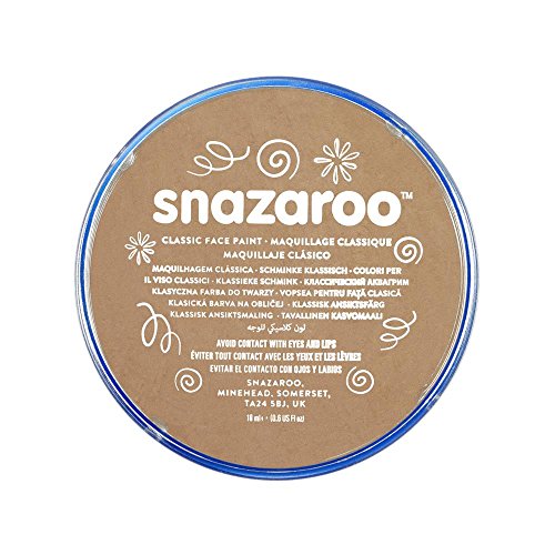 Snazaroo- Pintura facial y Corporal, 18 ml, Color beige claro, 0 (Colart 18910)