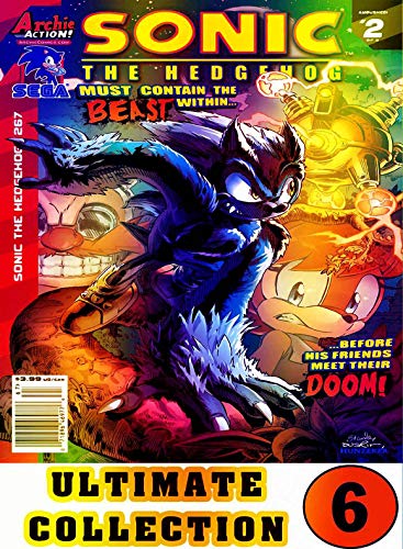 Sonic Hedgehog Ultimate: Collection 6 Graphic Novels Cartoon Adventure Of Sonic Comic For Children (English Edition)