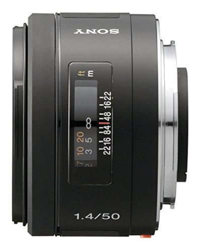 Sony SAL50F14 - Objetivo para Sony (Distancia Focal Fija 50mm, Apertura f/1.4-22, diámetro: 55mm) Negro