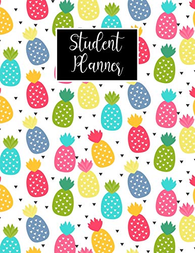 Student Planner: Beautiful Watercolor Pineapple for Medical Students, Undated Daily, Weekly and Monthly Calendar Planner, Exam Tracker and Log Book, Large Organizer