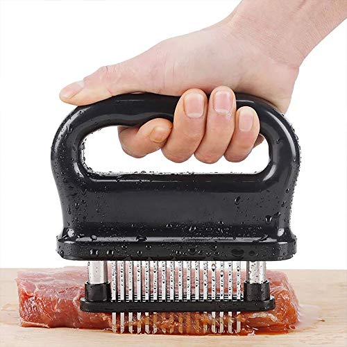 Suavizador de Carne,Ablandador de mazo de Carne con Textura Dura y súper Fuerte para ablandar Carne de Res,48 Agujas de Acero Inoxidable Ultra agudas para Herramientas de suavizador de Hojas y Agujas Suavizador de Carne,Ablandador de mazo de Carne con Textura Dura y súper Fuerte para ablandar Carne de Res,48 Agujas de Acero Inoxidable Ultra agudas para Herramientas de suavizador de Hojas y Agujas