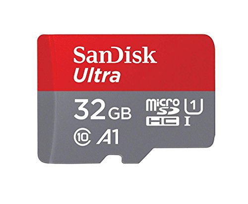 Tarjeta de Memoria SanDisk Ultra Android microSDHC UHS-I de 32 GB con Adaptador SD, Velocidad de Lectura hasta 98 MB/s, Clase 10, U1 y A1