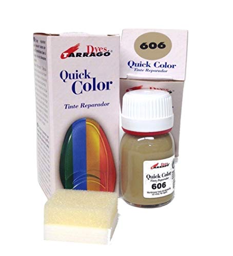 Tarrago | Quick Color 25 ml | Tinte Reparador para Cuero (Beige Oscuro 606) Tarrago | Quick Color 25 ml | Tinte Reparador para Cuero (Beige Oscuro 606)