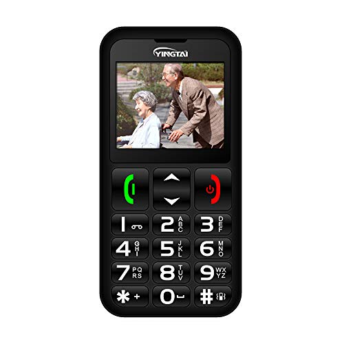 Teléfono Móvil para Personas Mayores con Teclas Extra Grandes, Fácil de Usar Celular para Ancianos con SOS Botones by YINGTAI T11 2G
