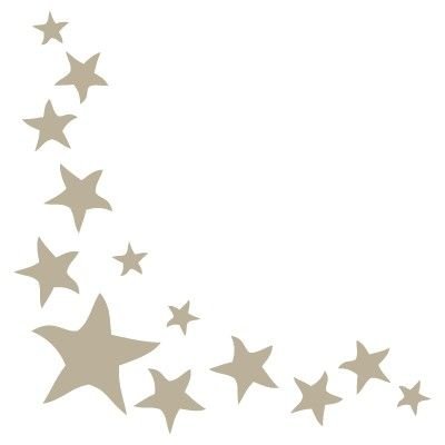 TODO-STENCIL Mini Deco Vintage Figura 023 Estrellas. Medidas aproximadas: Medida Exterior 12 x 12 cm Medida del diseño:5,9 x 6 cm