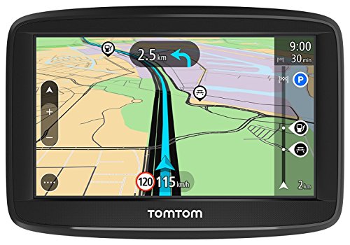 TomTom GPS para coche Start 42, 4 pulgadas, mapas de la UE, prueba gratuita de alerta de radares, soporte reversible integrado