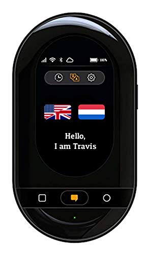 Travis Touch Go - Traductor Inteligente de Bolsillo a 155 Idiomas Con Pantalla Táctil, eSIM y Hotspot