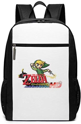 TTmom Mochilas Tipo Casual,Bolsa de Viaje The Legend of Zelda Wind Waker Backpack Laptop Backpack School Bag Travel Backpack 17 Inch
