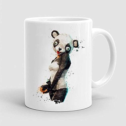 Unique Mug Coffee Mug Panda Team Leader Outfit Mug Game Skin Watercolor Gamer Geek Mug Quote Mug Cup Gift Birthday Gift Funny Ceramic Cup 11OZ