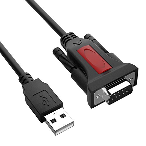 USB a RS232 DB9, GANA 9-Pin Cable Adaptador Serie 1.5m para Routers Switches y otros Dispositivos Equipados con Puerto Serie
