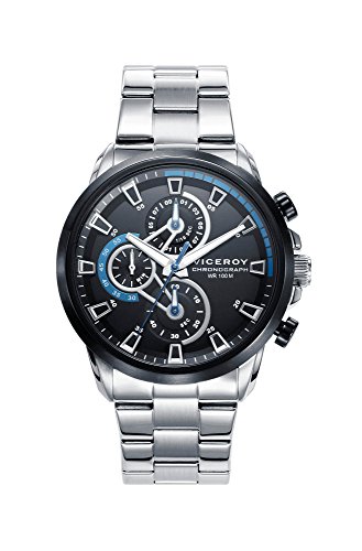 Viceroy Reloj Cronógrafo para Hombre de Cuarzo con Correa en Acero Inoxidable 46733-57 Viceroy Reloj Cronógrafo para Hombre de Cuarzo con Correa en Acero Inoxidable 46733-57