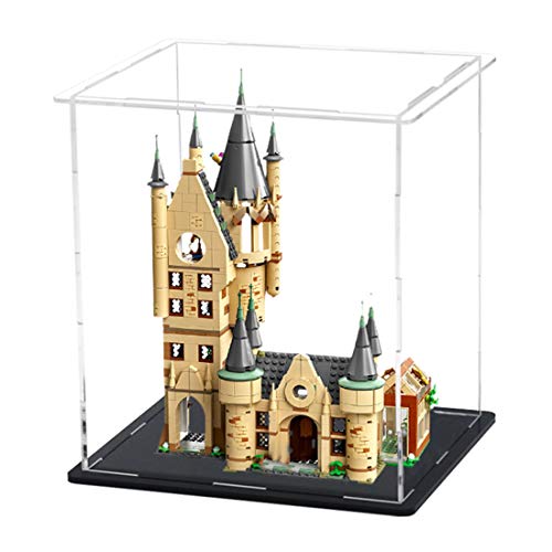 wangxike Vitrina de Acrílico Compatible con Lego 75969 Harry Potter Torre de Astronomía , Vitrina A Prueba De Polvo Caja de Exhibición (Juego de Modelo No Incluido)