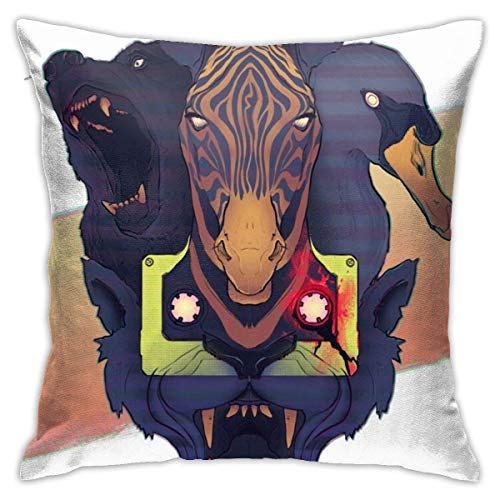 WH-CLA Throw Pillow Covers Hotline Miami 2 The Fans Home Dormitorio Funda De Almohada 45X45Cm Animación Throw Funda De Almohada Decoraciones Silla Funda De Cojín Sofá Interior Coche Cojí