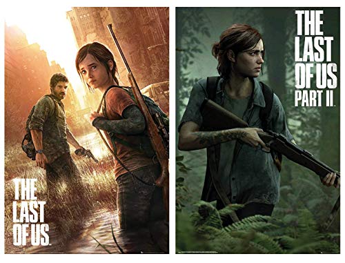 Xzmafthfrw The Last of Us - Part I & II - Gaming Poster Set (Regular Styles/Game Covers) (Size: 24 x 36 Inches Each)