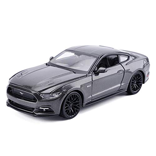 Yppss Modelo del Coche/una y veinticuatro Simulación Die Cast Modelo de la aleación/for los Modelos Ford Mustang GT/Coches de Juguete/Color Opcional (Color: Gris) Eternal (Color : Gray)