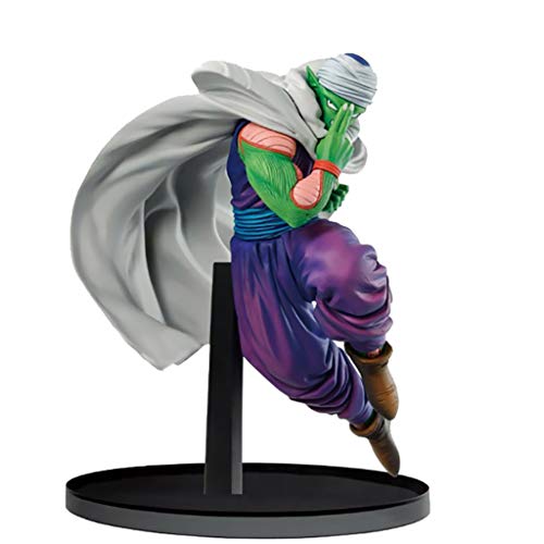 Yuxunqin Dragon Ball: Piccolo Namekiana Versión Piel Verde/Blanco del pañuelo/Blanco Capa Animado Modelo Figura PVC -7.87inch