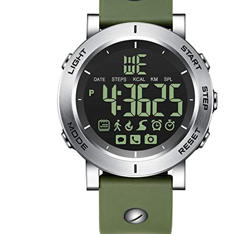 Zhicaikeji Bluetooth Smart Watch Paso a Paso, recordatorio de información sobre la Llamada, Reloj para Hombres, Reloj Deportivo electrónico con led.