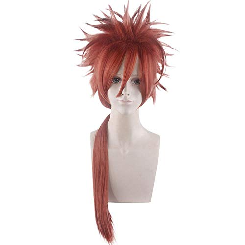 ZTFay anime cosplay pelucas Final Fantasy 7 Reno peluca cosplay pelucas de fiesta + gorro de peluca