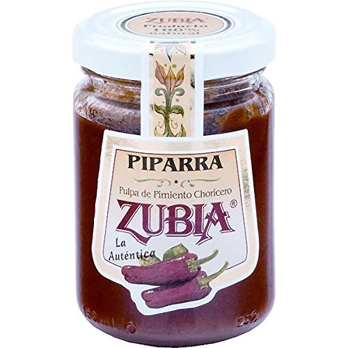 Zubia - Pulpa de Pimiento Choricero - Especial para Salsa Vizcaína, Estofados, Sopas , Guisos- Producto 100% Natural - 125 Gramos