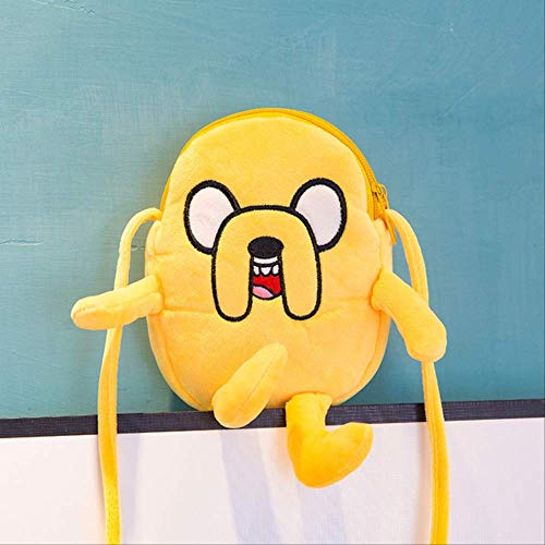 18cm Adventure Time Plush Toy Shoulder School Bag para Regalo De Cumpleaños para Niños- Jake el Perro