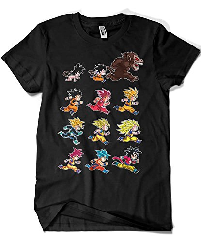 4003-Camiseta Premium, Dragon Ball-Evolutions of Goku(albertocubatas) XXL