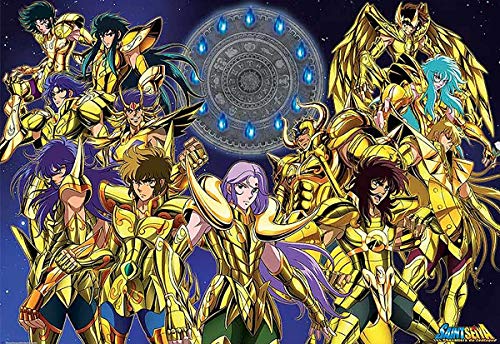 ABYstyle – Póster – Saint Seiya Chevaliers d'Or 1" 98 x 68 cm – 3760116324618
