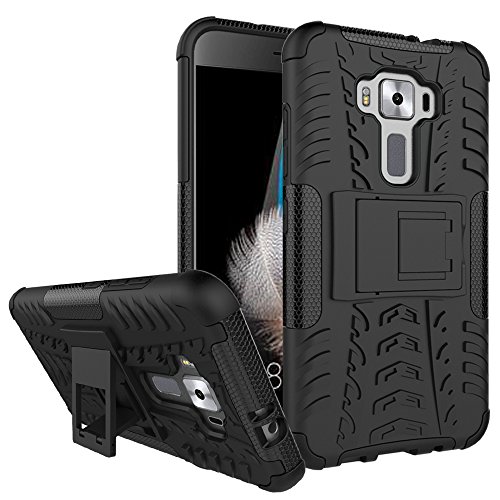 Asus Zenfone 3 Max ZC520TL (5.2") Funda, FoneExpert® Heavy Duty silicona híbrida con soporte Cáscara de Cubierta Protectora de Doble Capa Funda Caso para Asus Zenfone 3 Max ZC520TL (5.2")