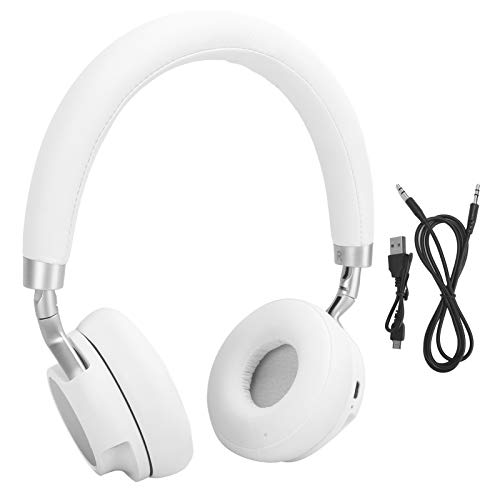 Auriculares inalámbricos para colocar sobre la oreja con Bluetooth 5.0, auriculares con cancelación de ruido H-001 con micrófono, tiempo de conversación de 20 H, para viajes, trabajo, clase en línea