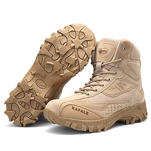 AUTOECHO Desert Boots - Zapatos De Combate De Comando Masculino del Ejército, Zapatos De Senderismo Al Aire Libre para Fanáticos, Botas Tácticas, para Temporadas: Primavera, Verano, Otoño