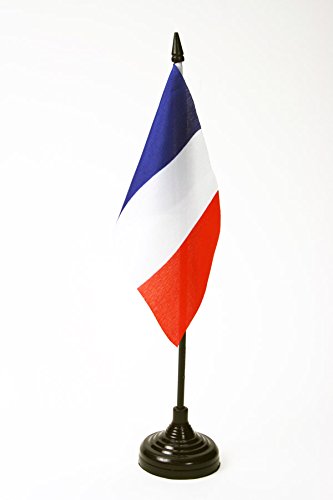AZ FLAG Bandera de Mesa de Francia 15x10cm - BANDERINA de DESPACHO Francesa 10 x 15 cm