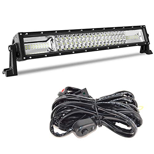 Barra de luces LED de trabajo Spot Flood Combo de 22 pulgadas para camión, coche, ATV, SUV, 4x4, camión, barco, lámpara de conducción y kit de cableado (22 pulgadas) Barra de luces LED de trabajo Spot Flood Combo de 22 pulgadas para camión, coche, ATV, SUV, 4x4, camión, barco, lámpara de conducción y kit de cableado (22 pulgadas)