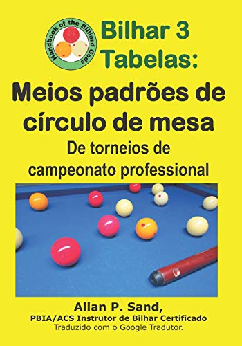 Bilhar 3 Tabelas - Meios padrões de círculo de mesa: De torneios de campeonato professional