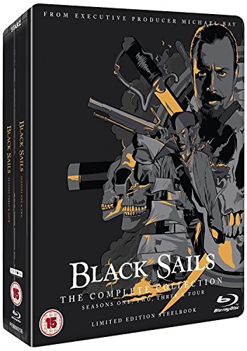 Black Sails: The Complete Collection (Seasons 1-4) [Steelbook] [Blu-ray] [Reino Unido]
