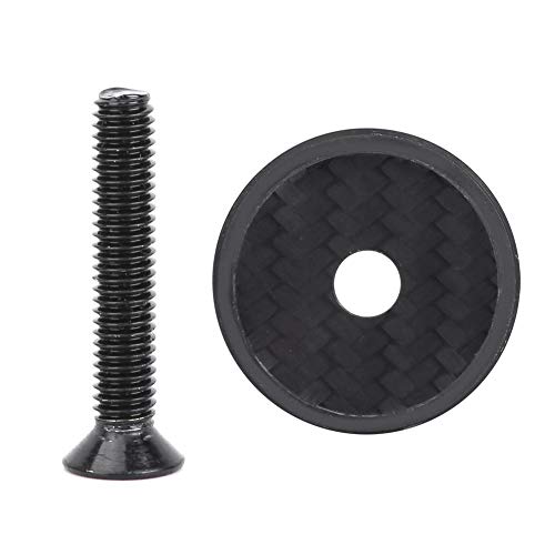 Bnineteenteam Casquillo Superior del vástago de la Bicicleta, Tapa Superior de Las Auriculares de Fibra de Carbono con Tornillo para Bicicleta de montaña Bnineteenteam Casquillo Superior del vástago de la Bicicleta, Tapa Superior de Las Auriculares de Fibra de Carbono con Tornillo para Bicicleta de montaña