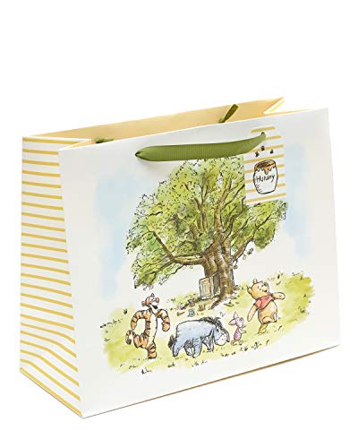 Bolsa de regalo grande – Bolsa de regalo de Disney, perfecta para una variedad de regalos – Hermosa obra de arte vintage de Winnie the Pooh Bolsa de regalo grande – Bolsa de regalo de Disney, perfecta para una variedad de regalos – Hermosa obra de arte vintage de Winnie the Pooh