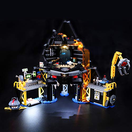 BRIKSMAX Kit de Iluminación Led para Lego Ninjago Garmadon's Volcano Lair,Compatible con Ladrillos de Construcción Lego Modelo 70631, Juego de Legos no Incluido