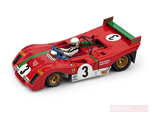BRUMM BM0261B-CHM Ferrari 312 PB N.3 Winner Targa Florio 1972 W/A.MERZARIO 1:43