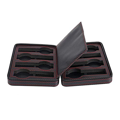 Caja para relojes 8 tragamonedas portátil negro fibra de carbono caja de reloj de cuero PU reloj de cuero con cremallera bolsa de almacenamiento viajes jewlery reloj caja bolsa personalizada regalo de Caja para relojes 8 tragamonedas portátil negro fibra de carbono caja de reloj de cuero PU reloj de cuero con cremallera bolsa de almacenamiento viajes jewlery reloj caja bolsa personalizada regalo de
