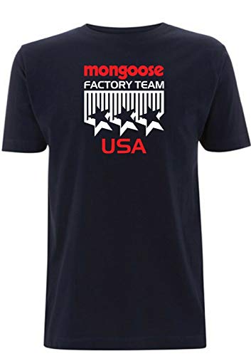 Camiseta vintage BMX Mongoose inspirada en el equipo de los años 80 Classic Factory Race Bike USA Retro Logo Bike 80's