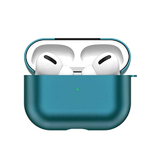 Carcasa de metal compatible con AirPods Pro 2019, funda protectora para AirPods Pro, carcasa de metal ultra delgada con LED frontal visible y soporta carga inalámbrica Carcasa de metal compatible con AirPods Pro 2019, funda protectora para AirPods Pro, carcasa de metal ultra delgada con LED frontal visible y soporta carga inalámbrica