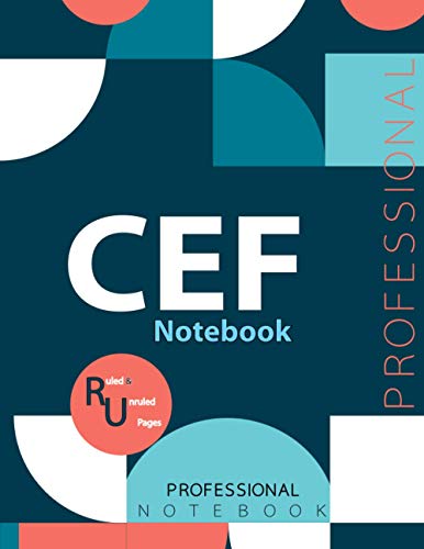 CEF Notebook, Examination Preparation Notebook, Study writing notebook, Office writing notebook, 140 pages, 8.5” x 11”, Glossy cover