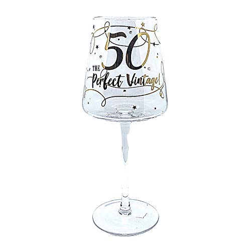 Chin Chin Chin - Copa de vino para 50 cumpleaños, diseño de 50 años